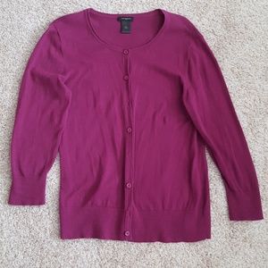 Pink 3/4 Ann Taylor Cardigan